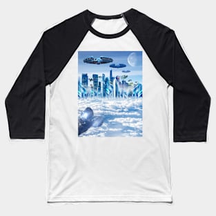 City Above The Clouds Baseball T-Shirt